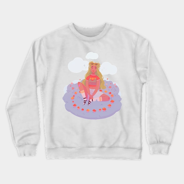 fairy ring Crewneck Sweatshirt by flowerveil